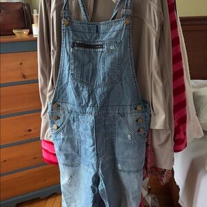 Madewell Light Blue Denim Overalls
